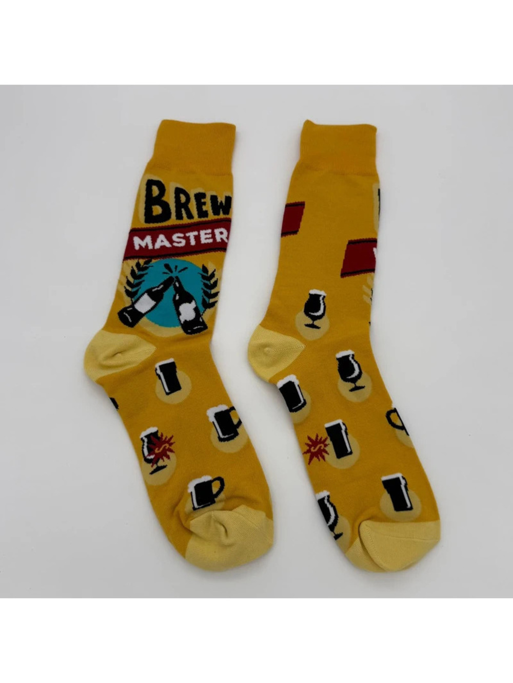Brew Master Socks Unisex Long Yellow